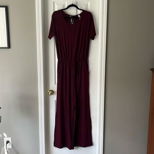 Zenana Premium Short Sleeve Jumpsuit with Pockets